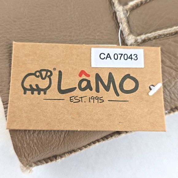 LAMO Women's 100% Premium Australian Sheepskin Genuine Tan Leather Gloves Size S - Picture 4 of 12